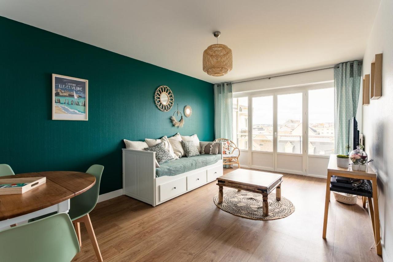 Le Petit Sillon - Joli T2 Renove Vue Mer Parking Сен-Мало Экстерьер фото